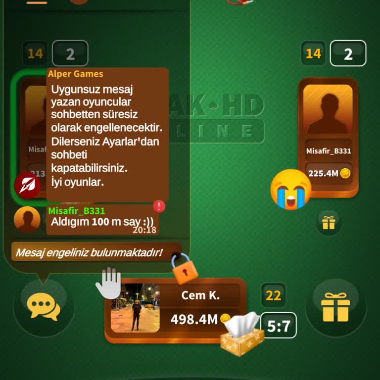 Batak Online HD Haksız Yere 100m Chip Kaybettim