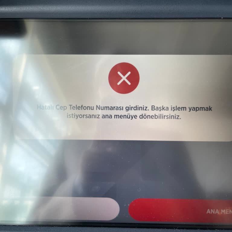 Ziraat Bankası ATM'de Telefon Numarası Hatası İade İşlemini Engelliyor