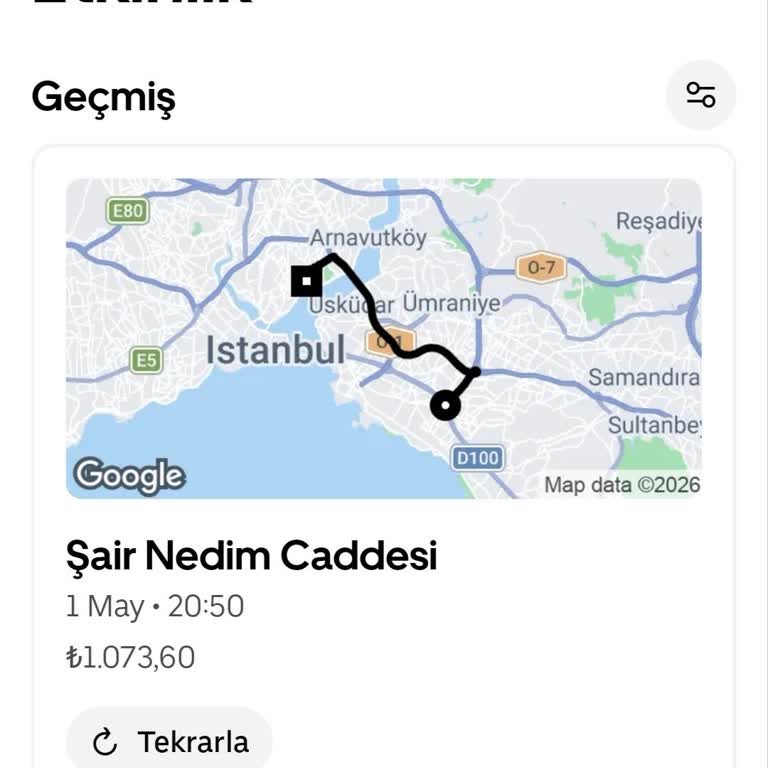 Uber Yanlış Rota Ve Uygulanmayan İndirim Nedeniyle 1.073 TL Fazla Ücret