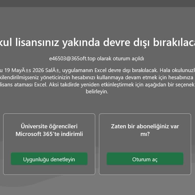 Satıcı Mağazada Yok, Office Lisansı Çalışmıyor, Yeni Lisans Talep Ediyorum