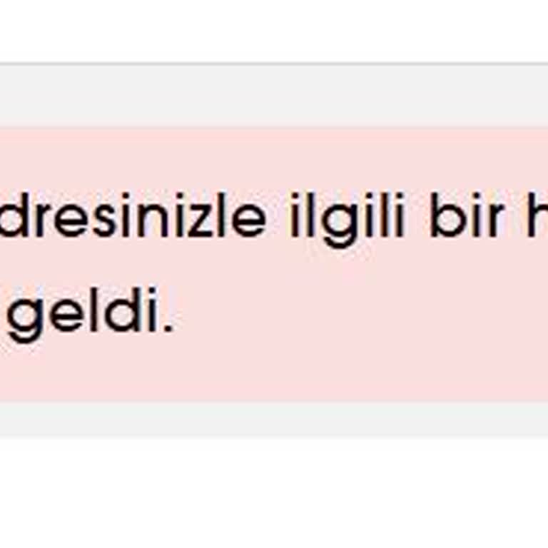 Web Ve Mobil Uygulamada Adres Hatası Siparişimi Engelliyor