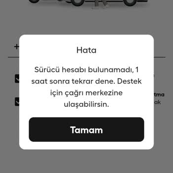 Sürücü Hesabına Giriş Sorunu Ve Süper Üye Paketi Alım Hatası