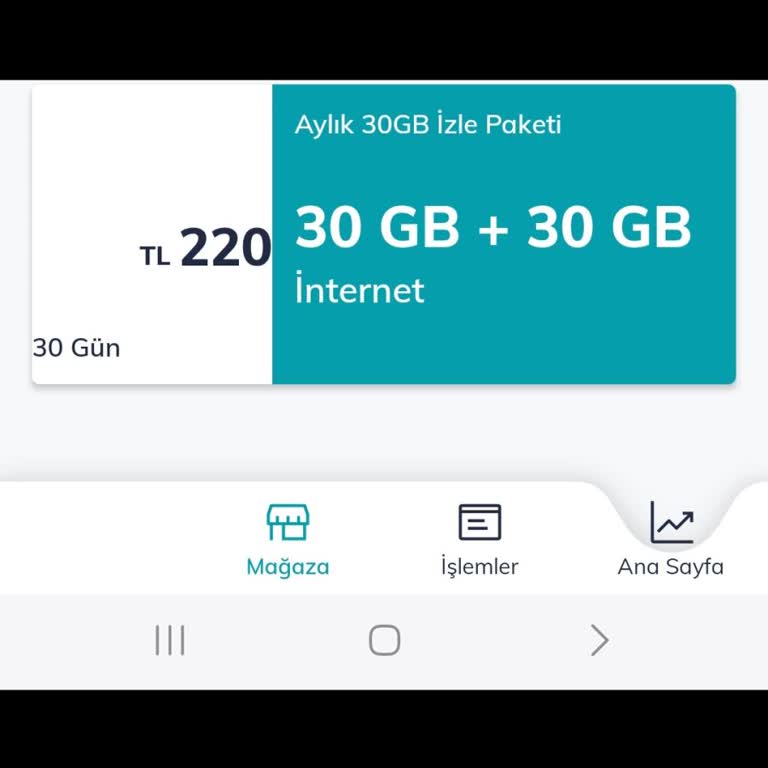 Yanıltıcı 30 GB + 30 GB Paketi: Sadece 30 GB Verildi