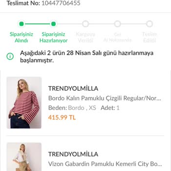 Yarın Kargoda Sözü Kırıldı, İptal Ve İade Talebim Reddedildi