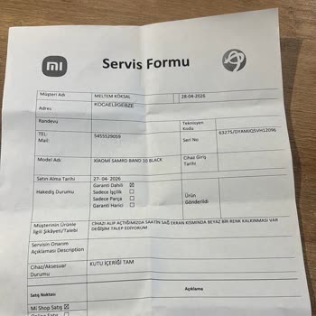 Yeni Xiaomi Smart Band 10 Kutuda Boya Kalıntısıyla Geldi Değişim Talebi