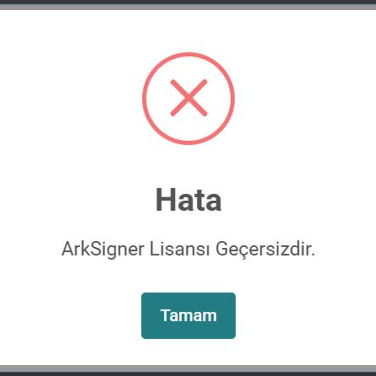 Arksigner Lisansı Geçersiz Hatası Yargı Sürecini Geciktiriyor