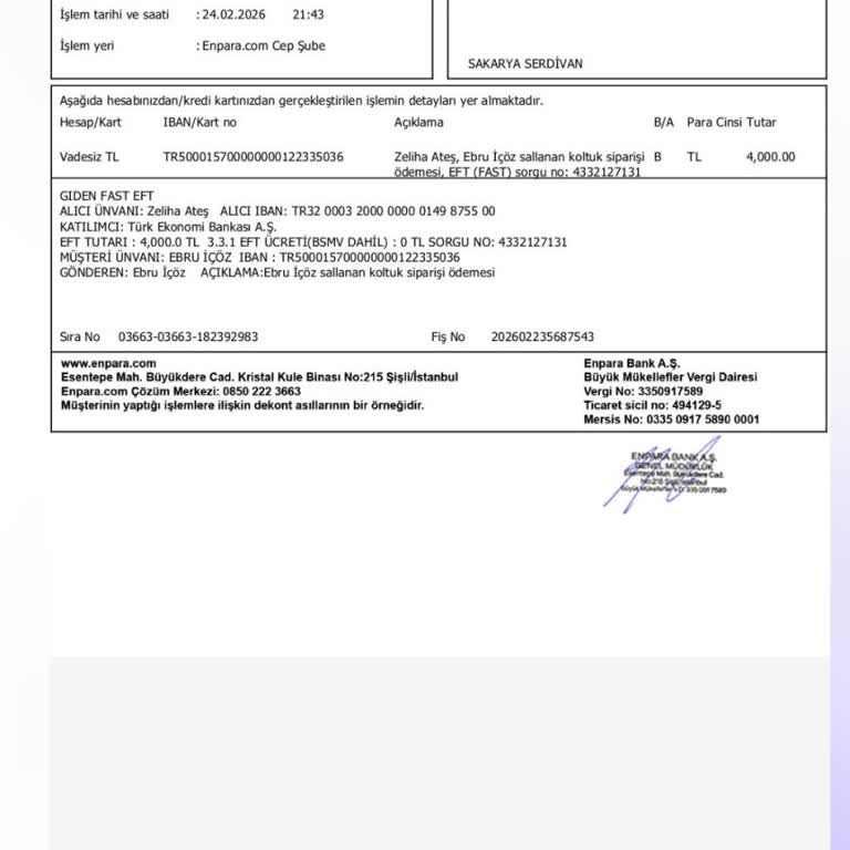 4.000 TL Ödediğim Koltuk Teslim Edilmedi Ve Engellendim