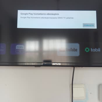 Onvo TV'de Yazılım Güncellemesi Sonrası Google Play Hizmetleri Döngüsü