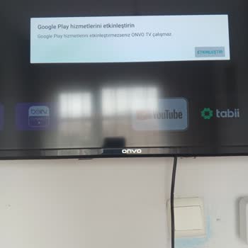 Onvo TV'de Yazılım Güncellemesi Sonrası Google Play Hizmetleri Döngüsü