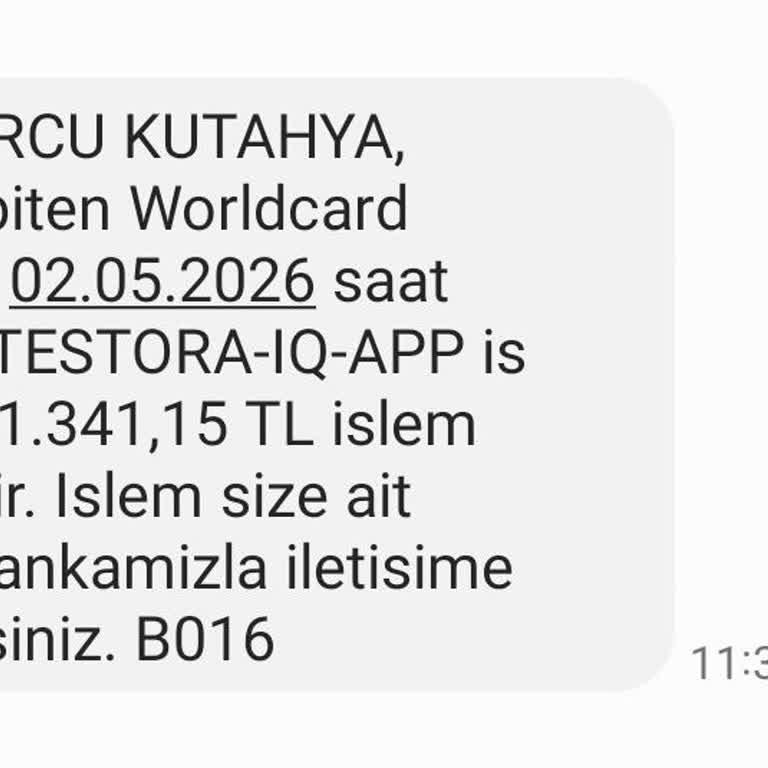 Testora IQ Testi İçin İzin Verilmeyen 1.341 TL Ücret Ve Geri Ödeme Talebi