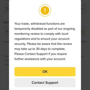 Binance Account Under Review for 34 Days with $5995 Frozen
