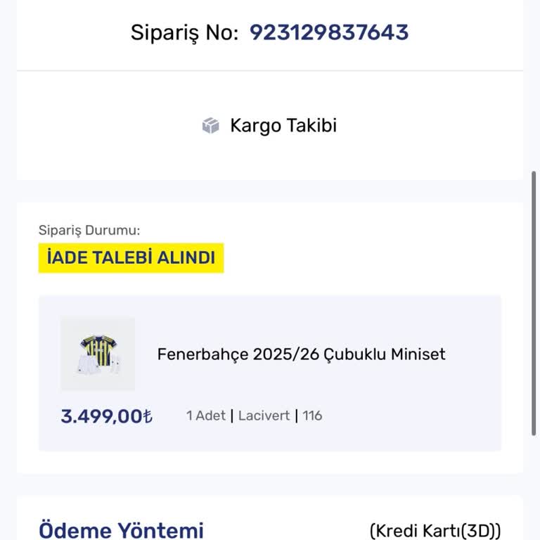 Fenerium’da İade Gecikmesi Ve Müşteri Hizmetlerinin Yetersizliği
