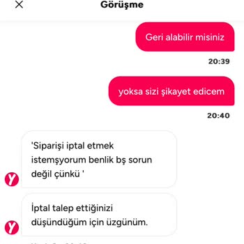 Panelimin Bilinçli Kapatılması Ve 1000 TL Üstü Siparişimin Haksızca İptali
