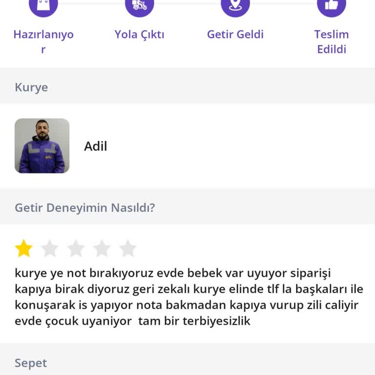 Kurye Sipariş Notunu Görmezden Gelerek Kapıya Girerek Bebeği Uyandırdı