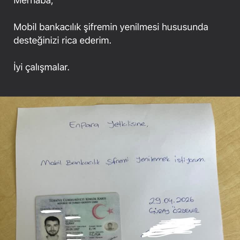 Mobil Bankacılık Şifresi Sıfırlanamıyor, Kimlik Doğrulama Süreci Reddedildi