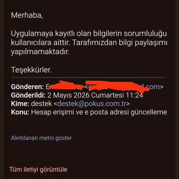 Unutulan E-Posta Nedeniyle Pokus Hesabına Erişilemiyor Ve Müşteri Hizmetleri Yardımcı Olmuyor