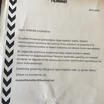 Hummel Ayakkabıda İade Sözünün Tutulmaması Ve Ürün Değişimi Reddedildi