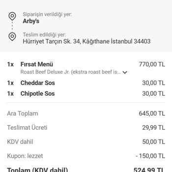 Yemeksepeti'nde Yanlış Ürün Gönderimi Ve Uzun İade Beklemesi