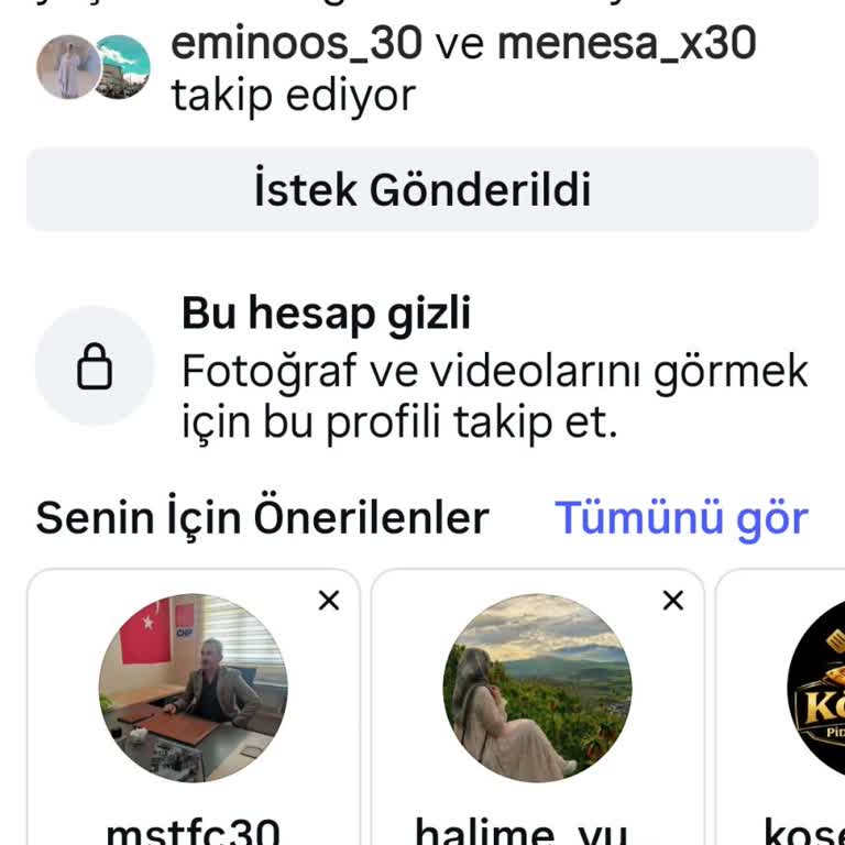 Kızımın İsmiyle Açılan Sahte Instagram Hesabının Hemen Kapatılması Talebi