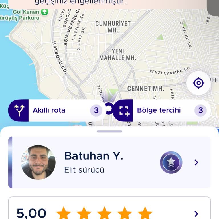 BiTaksi Sürücü Hesabım Yüz Doğrulama Süresini Kaçırdığı İçin Askıya Alındı