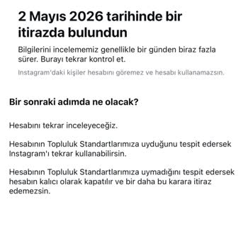Sebepsiz Instagram Hesabı Kapatılması Ve Açılma Talebi