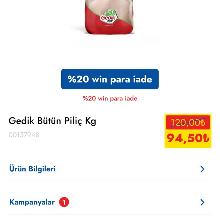 Şok Market’te Winn Para İadesi Hesaplaması Yanlış