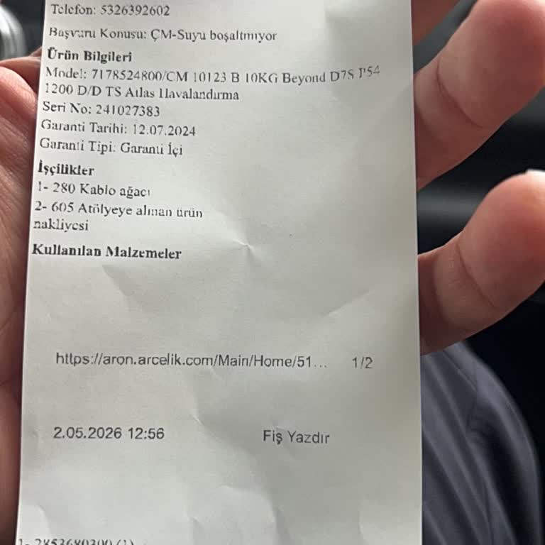 Bolu’daki Arçelik Beko Yetkili Servisinin Çözüm Getiremeyen Çamaşır Makinesi Sorunu