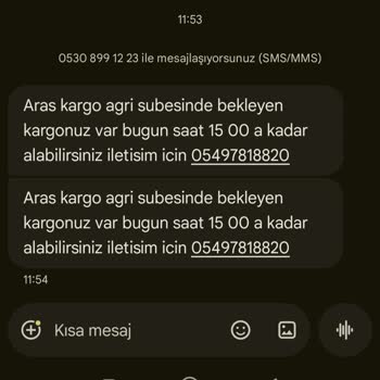 Aras Kargo Ağrı Şubesinin Nizamiye Bölgesi Teslimat Kurallarını Gözardı Etmesi