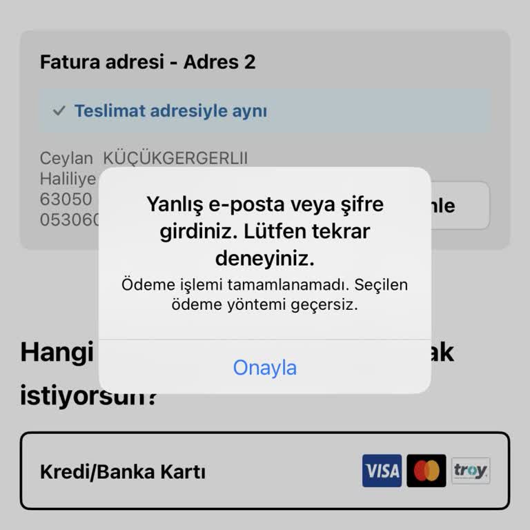 Sephora Uygulamasında Hesap Engellendi Ve Ödeme Alınamıyor