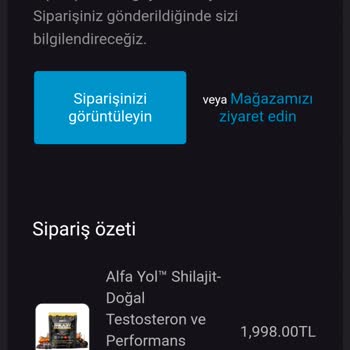 Alfayol.com'da Eksik Shilajit Paketi Ve Fazla Ücret