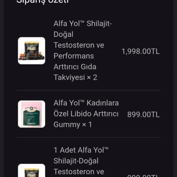 Alfayol.com'da Eksik Shilajit Paketi Ve Fazla Ücret