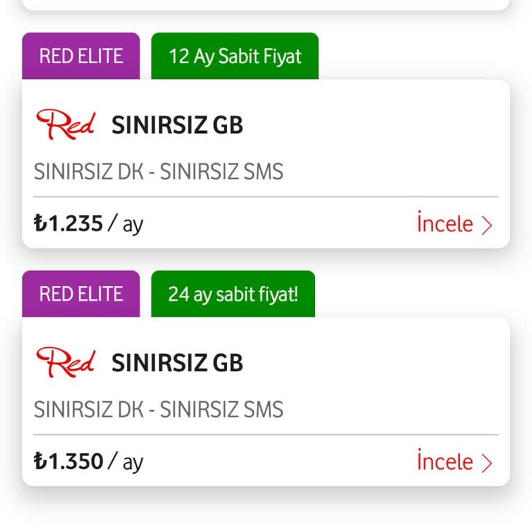 Uzun Süreli Vodafone Müşterisi İçin Uygun Tarif Teklifi Talebi