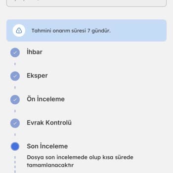 Anadolu Sigorta Kasklı Araç Hasarı İşleminde Gecikme