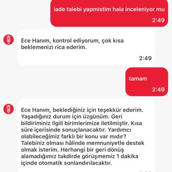 Teslim Edilmeyen Siparişin 350 TL'lik İadesi Acilen Gerçekleştirilmeli