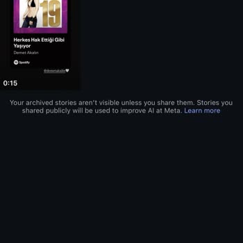 Instagram Hikaye Arşivi Ve Öne Çıkanlarım Aniden Silindi