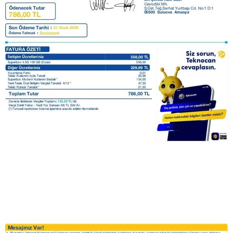 Superbox 100 Mbps Paketi İçin İnternet Yok, Aylık 786 TL Ücret Ödeme Zorunda