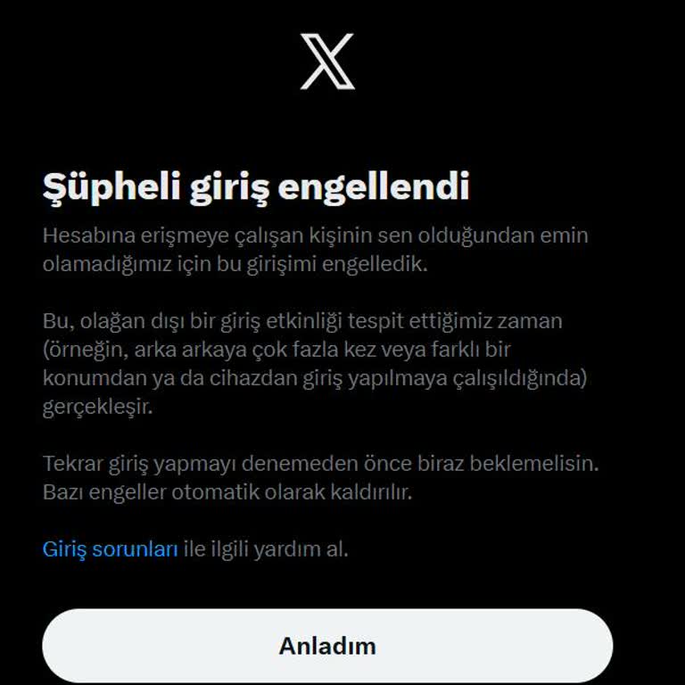 X Hesabım İzinsiz Ele Geçirildi Ve Şifre Sıfırlama İmkansız