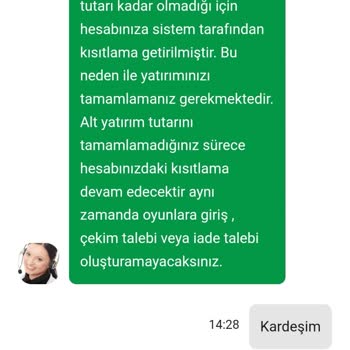 Yatırılan 250 TL Hesaba Yansımadı Ve Hesap Bloke Edildi