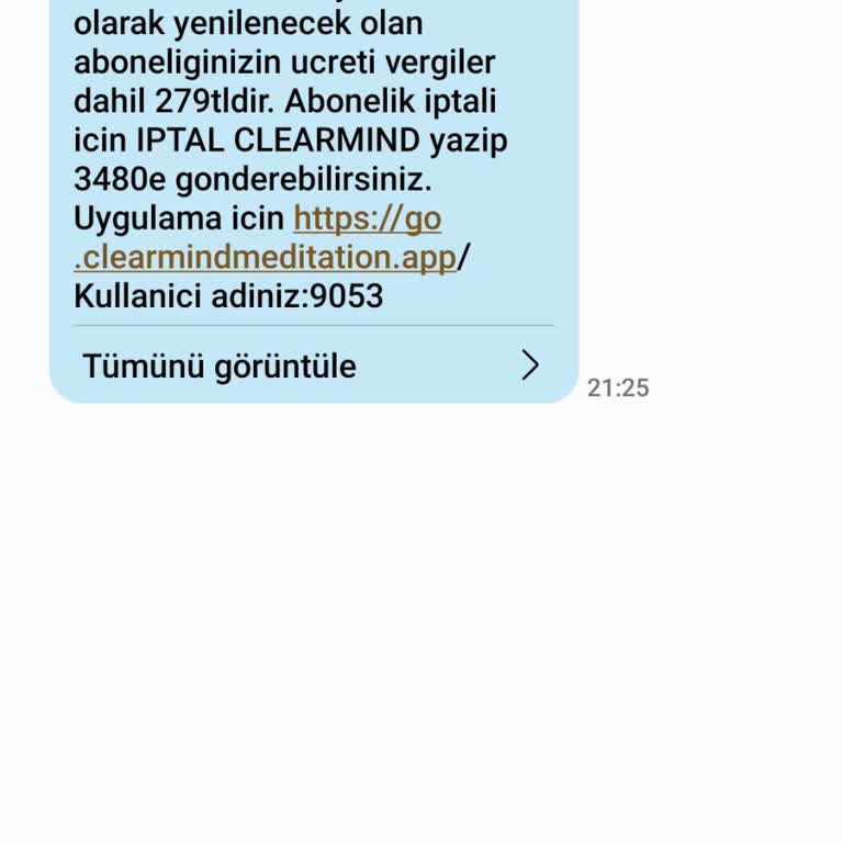 İzinsiz Clearmind Aboneliği Ve Yanıltıcı SMS Nedeniyle 279 TL Fatura Şikayeti