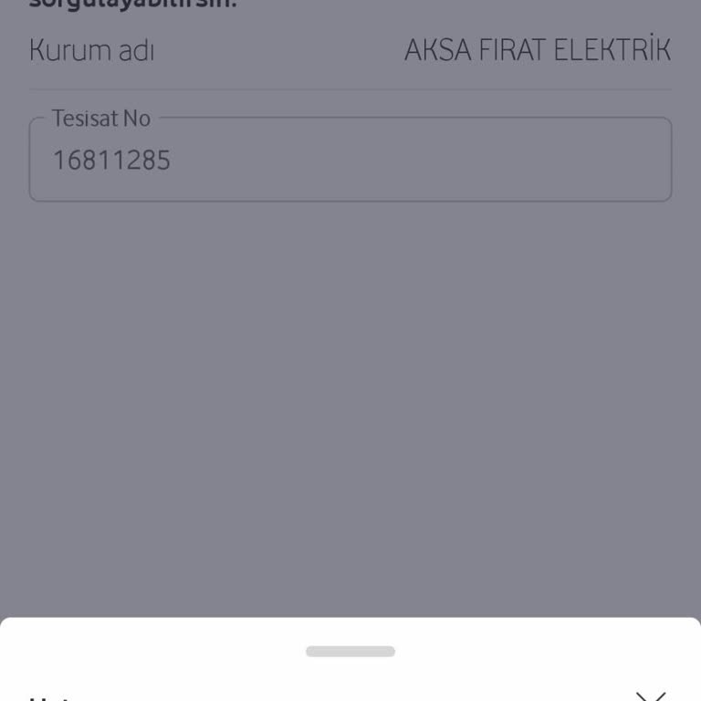 Vodafone Pay Üzerinden Elektrik Faturası Ödemesi 'İşleminiz Gerçekleştirilemiyor' Hatası