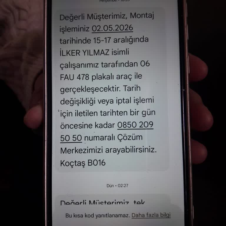 Koçtaş'ta Ödenen Montaj Hizmetinin Gerçekleştirilememesi Ve Müşteri Hizmetleri İhmali