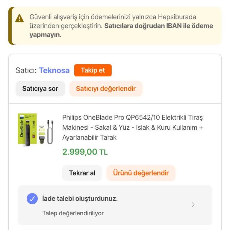 Hepsiburada Ürün Teslim Edilmediği Halde Sistemde Teslim Edildi Gösteriliyor