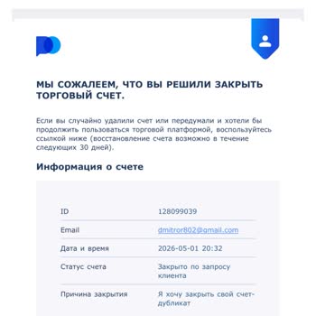 Аккаунт Pocket Option заблокирован по ошибке и средства 180 $ недоступны