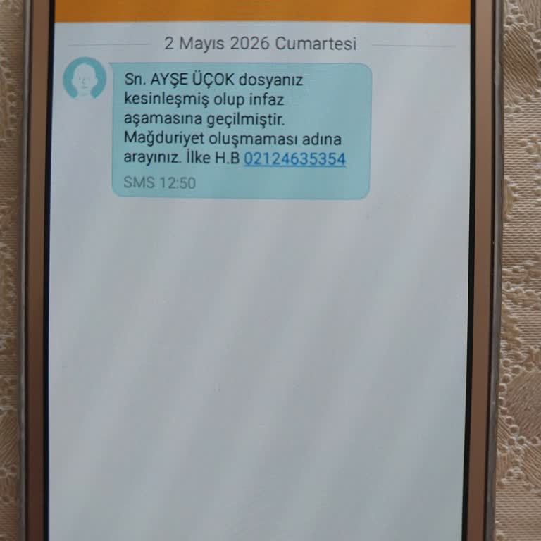 Şüpheli SMS Bildirimi Ve Türk Telekom’dan Hattın İncelenmesi Talebi