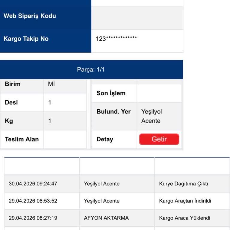 Kargo Takibi Güncellenmedi Ve Acil Teslimat Gecikti