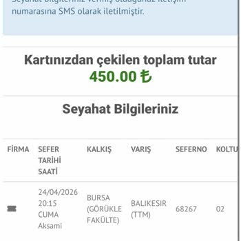 Satın Aldığım Koltuk Benden Alındı Ve Başka Yolcuya Verildi