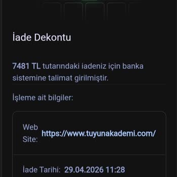 Mentör Değişikliği Ve İletişimsizlik Nedeniyle Programın Tamamlanmaması Ve Eksik İade Şikayeti