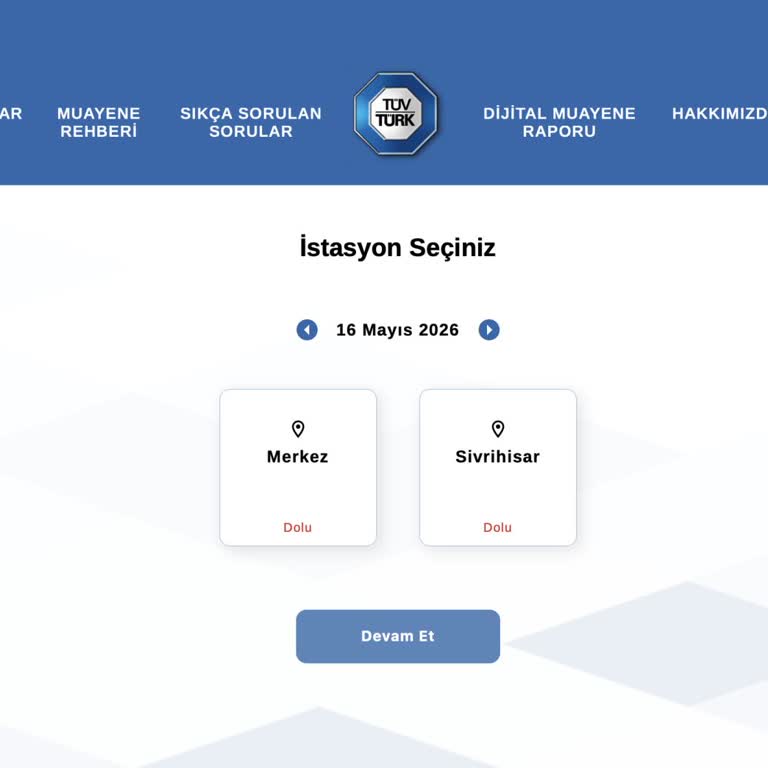 Eskişehir Tüvtürk’te Randevu Alınamıyor Ve Sistem Sürekli Dolu
