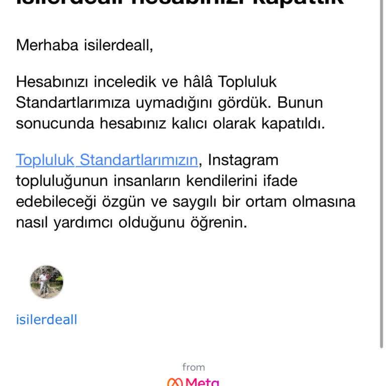 Instagram Kişisel Hesabım Haksız Şekilde Kapatıldı Ve Açıklama Talep Ediyorum