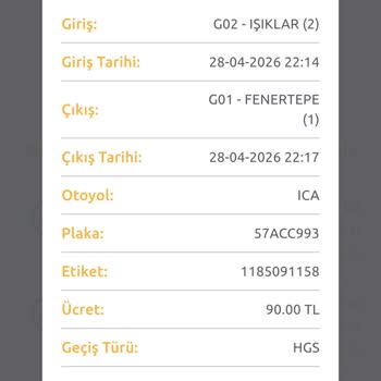 Motosiklet Sınıfı Yanlış Görüntülendiği İçin HGS'den Araç Ücreti Kesildi
